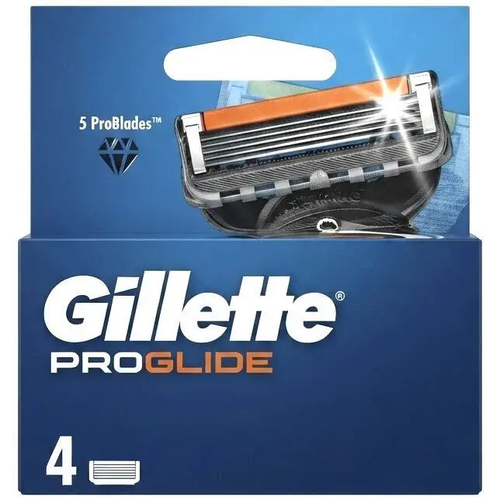 Zdjęcie produktu Wymienne Ostrza Nożyki Wkłady Gillette Proglide Power 5 ostrzy z powłoką Oryginalne 4 szt.