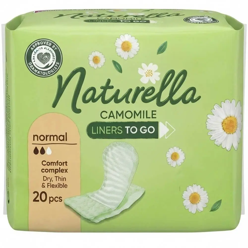 Zdjęcie produktu Wkładki Naturella Normal Rumiankowy Zapach cienkie i elastyczne 20 sztuk