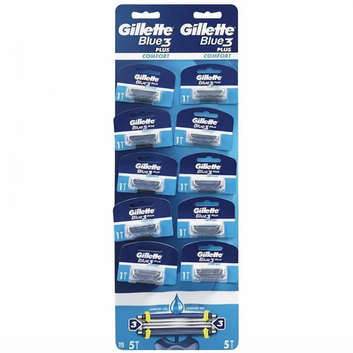 Zdjęcie produktu Maszynka do Golenia dla Gillette Blue 3 dla mężczyzn 10 sztuk