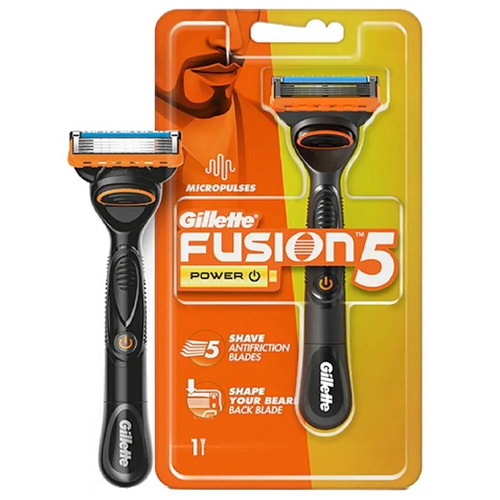 Zdjęcie produktu Maszynka do golenia dla Gillette Fusion 5 Power Micropulses z paskiem nawilżającym dla mężczyzn 1 szt.