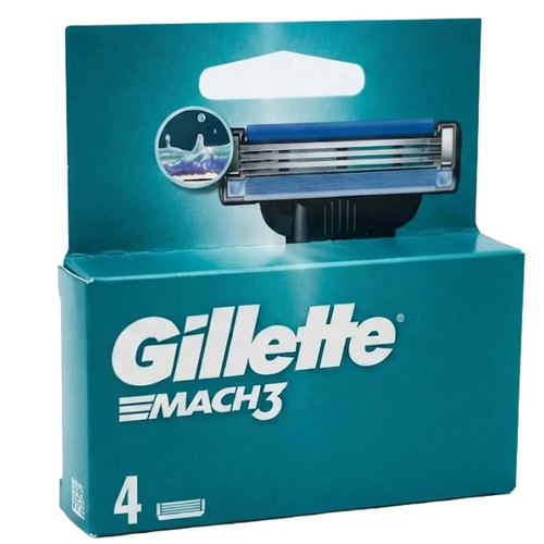 Zdjęcie produktu Wkłady do maszynki Gillette Mach3 ostrza wymienne 4 sztuki