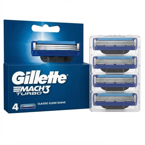 Zdjęcie produktu Nożyki do golenia Gillette Mach3 Turbo 4 sztuki