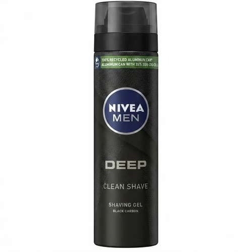 Zdjęcie produktu Żel do golenia Nivea Men Sensitive Deep Oczyszczająca Formuła z aktywnym węglem 200ml