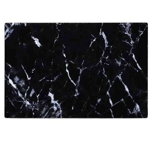 Zdjęcie produktu Deska Szklana do Krojenia Black Marmur nowoczesna czysta kuchnia 30x20 cm