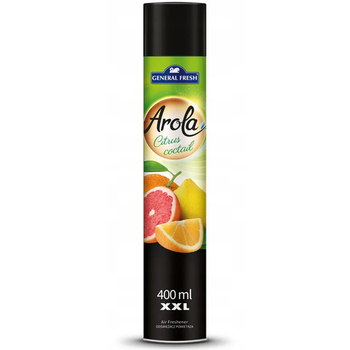 Zdjęcie produktu Odświeżacz Powietrza Arola Spray Citrus Coctail Zapach Cytrusowy XXL 400 ml