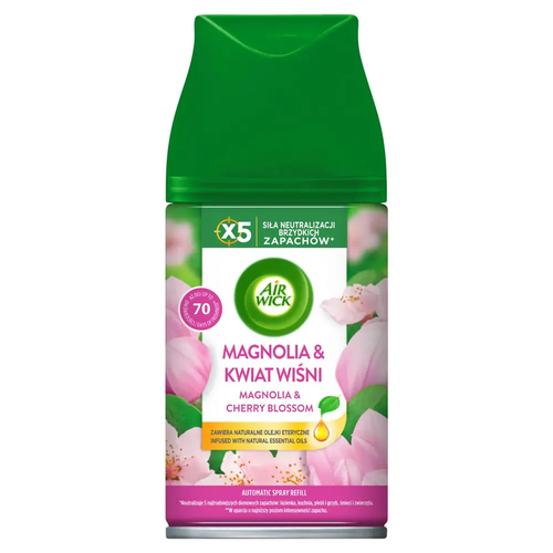 Zdjęcie produktu Odświeżacz Powietrza Automatyczny Air Wick Automatic Magnolia&Kwiat Wiśni Spray Wkład Zapas 250 ml