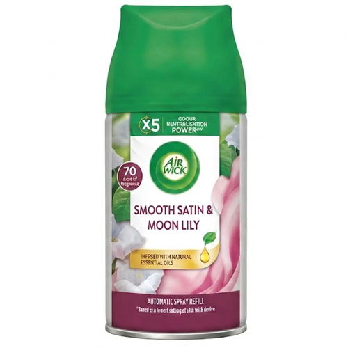 Zdjęcie produktu Odświeżacz Powietrza Automatyczny Air Wick Automatic Smooth Satin & Moon Lily Spray Wkład Zapas 250 ml