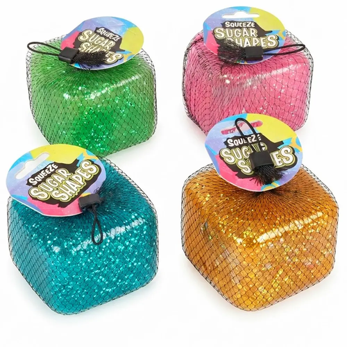 Zdjęcie produktu Gniotek Antystresowy Kostka Giga Rozciągliwy Olbrzymia Zabawka Sensoryczna 8 x 8cm mix kolor 1 szt.