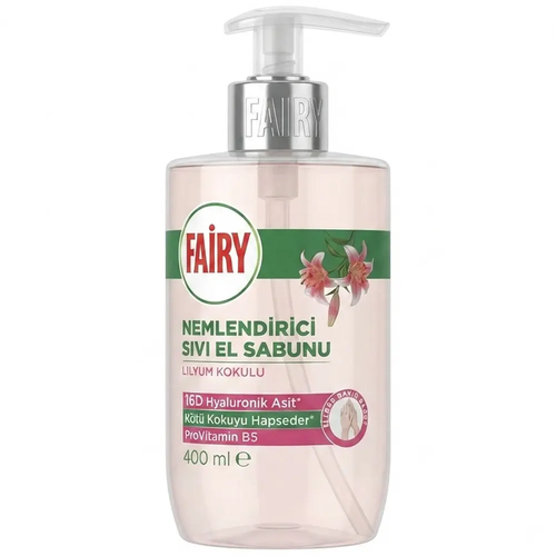 Zdjęcie produktu Mydło w Płynie z Dozownikiem Fairy Lilia Nawilżające 400 ml
