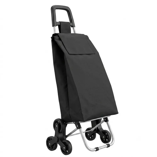 Zdjęcie produktu Wózek na Zakupy na Kółkach Schodowy Feniks Stabilny Solidny 42x28x95 cm Pojemna Torba 37  L 
