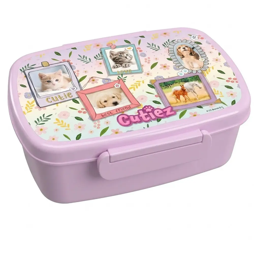 Zdjęcie produktu Lunchbox Pojemnik Śniadaniowy Śniadaniówka do Szkoły Zwierzatka dla Chłopca Dziecka 1 szt.