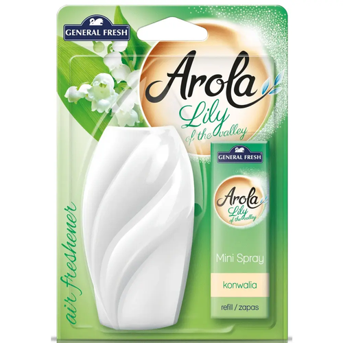 Zdjęcie produktu Odświeżacz Powietrza Mini Spray General Fresh Arola Lily Of The Valley Konwalia do Domu Auta 15 ml