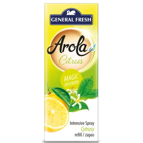 Zdjęcie produktu Zapas do Odświeżacza Powietrza Magiczna Szyszka General Fresh Arola Intensive Spray Cytrusy 40 ml