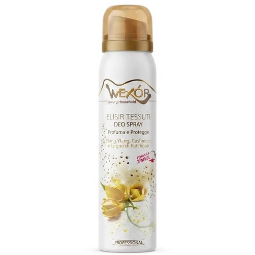 Zdjęcie produktu Odświeżacz Powietrza Spray Wexor Yellow Cashmere Ylang Ylang Made in Italy 100 ml