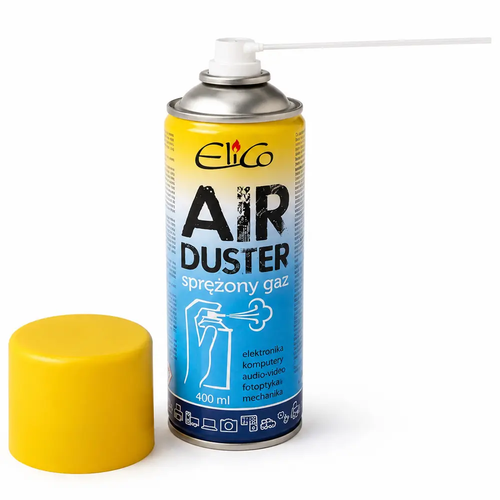 Zdjęcie produktu Gaz sprężony AIR Duster Elico do Czyszczenia Elektroniki Komputerów Optyki 400ml