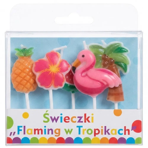 Zdjęcie produktu Świeczki Pikery Flaming w Tropikach dla Dziewczynek 5 szt.