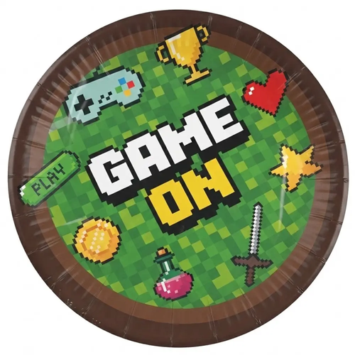 Zdjęcie produktu Talerzyki Papierowe Game On dla Dzieci 23 cm 6 szt.