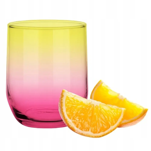 Zdjęcie produktu Szklanka do Napojów Drinków Colorful Róż 300ml 