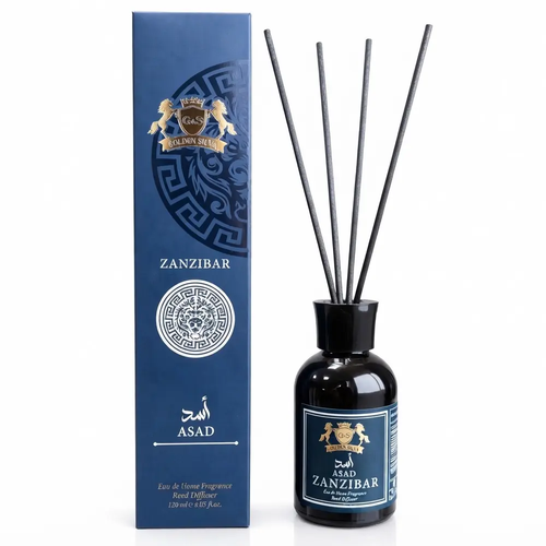 Zdjęcie produktu Odświeżacz Powietrza Dyfuzor na Patyczki Golden Silva Asad Zanzibar 110ml 