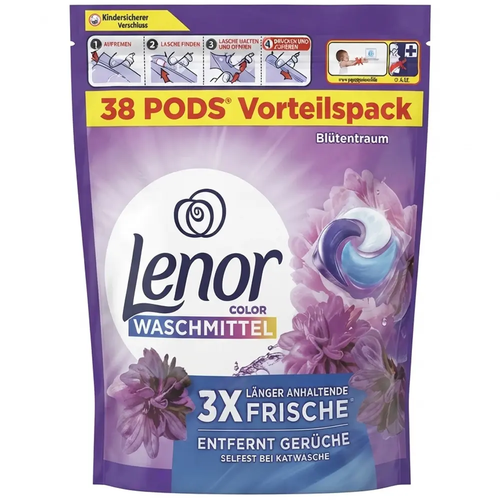 Zdjęcie produktu Kapsułki do Prania Lenor Kolor Blutentraum 38 sztuk.