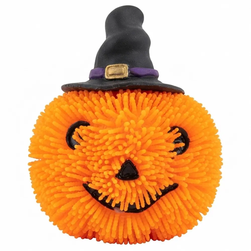 Zdjęcie produktu Gniotek Antystresowy Halloween Dynia Rozciągliwy ze Świecąca Kulka LED w Środku do Potrząsania 1 szt.