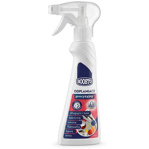 Odplamiacz Precyzyjny Boosto Omega na Długopis i Tusz Warzywa Owoce Flamastry Kawa Wino 250 ml