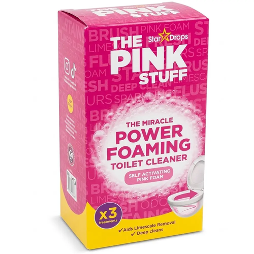 Proszek do Czyszczenia Wc Toalety The Pink Stuff Power Foaming Toilet Cleaner 3 x 100 g