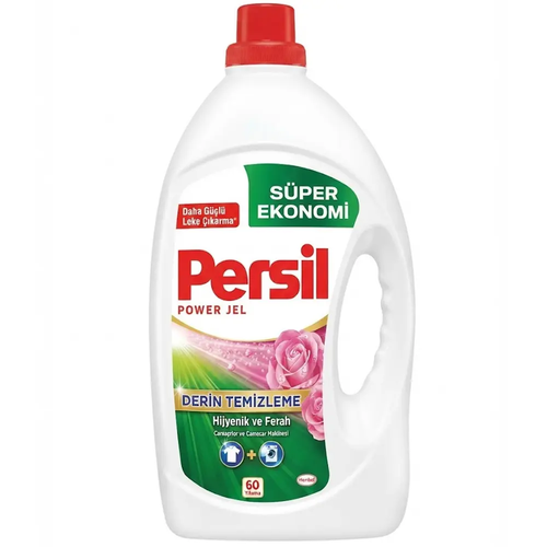 Żel do Prania Tkanin Uniwersalny Persil Power Jet  Do Prania Bieli Zapach Różany 3,90L 60 prań 